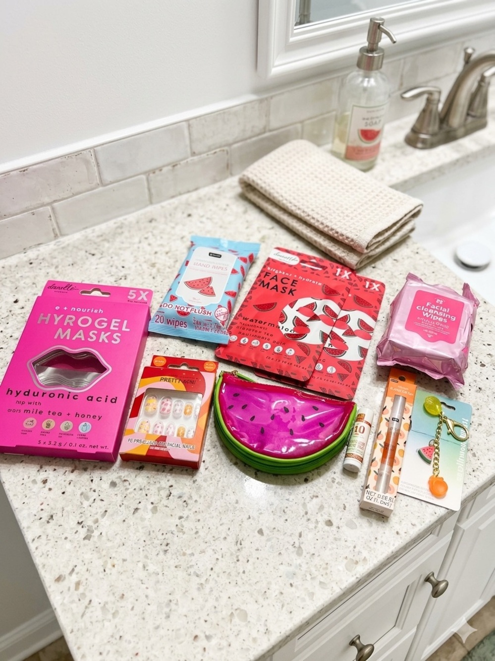 Watermelon themed Beauty care set! Perfect for self care or gifting!